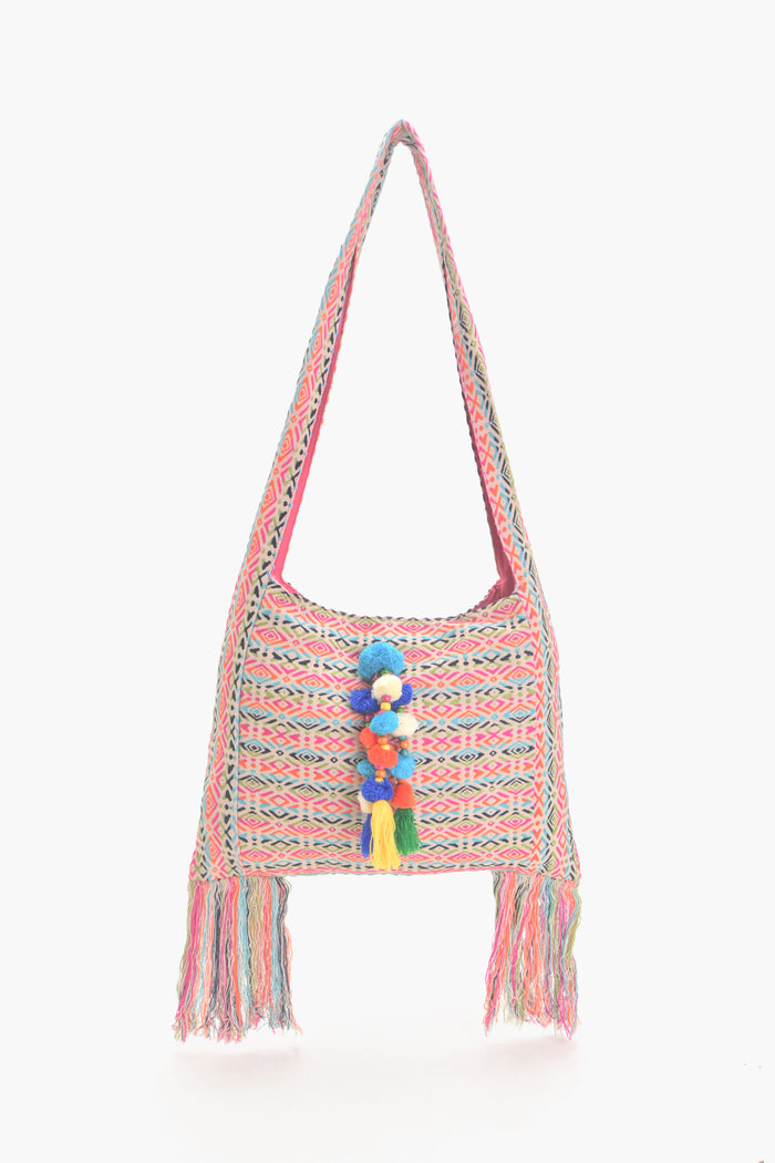 Vibrant Fringe Jhola Bag