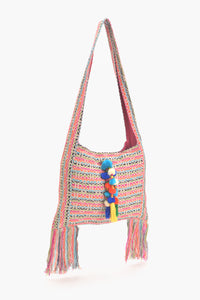 Vibrant Fringe Jhola Bag