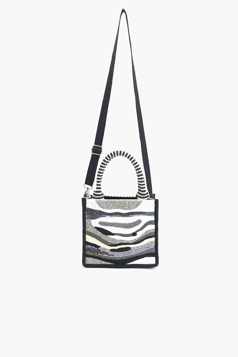 Charcoal Chic Evening Mini Tote