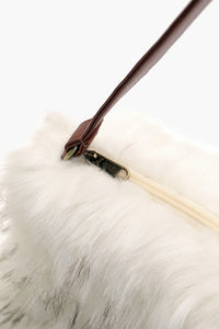 snow Pearl Faux Fur Shoulder Bag