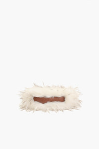 snow Pearl Faux Fur Shoulder Bag