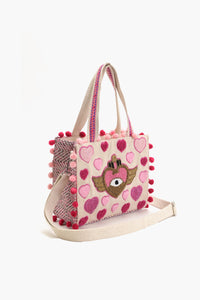 Heartfelt Rose Wings Mini Tote