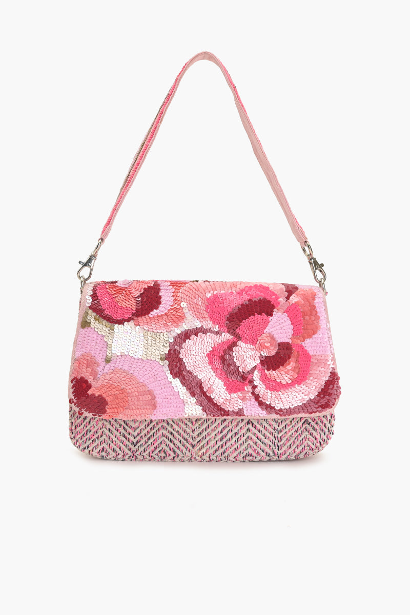 Rosy Sparkle Shoulder Bag