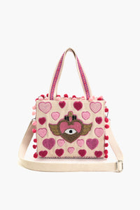 Heartfelt Rose Wings Mini Tote