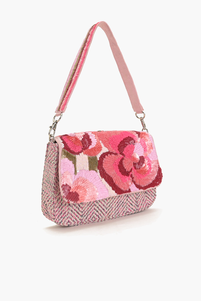 Rosy Sparkle Shoulder Bag