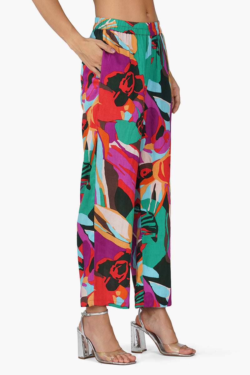 Multi Abstract Printed Co-ord Set