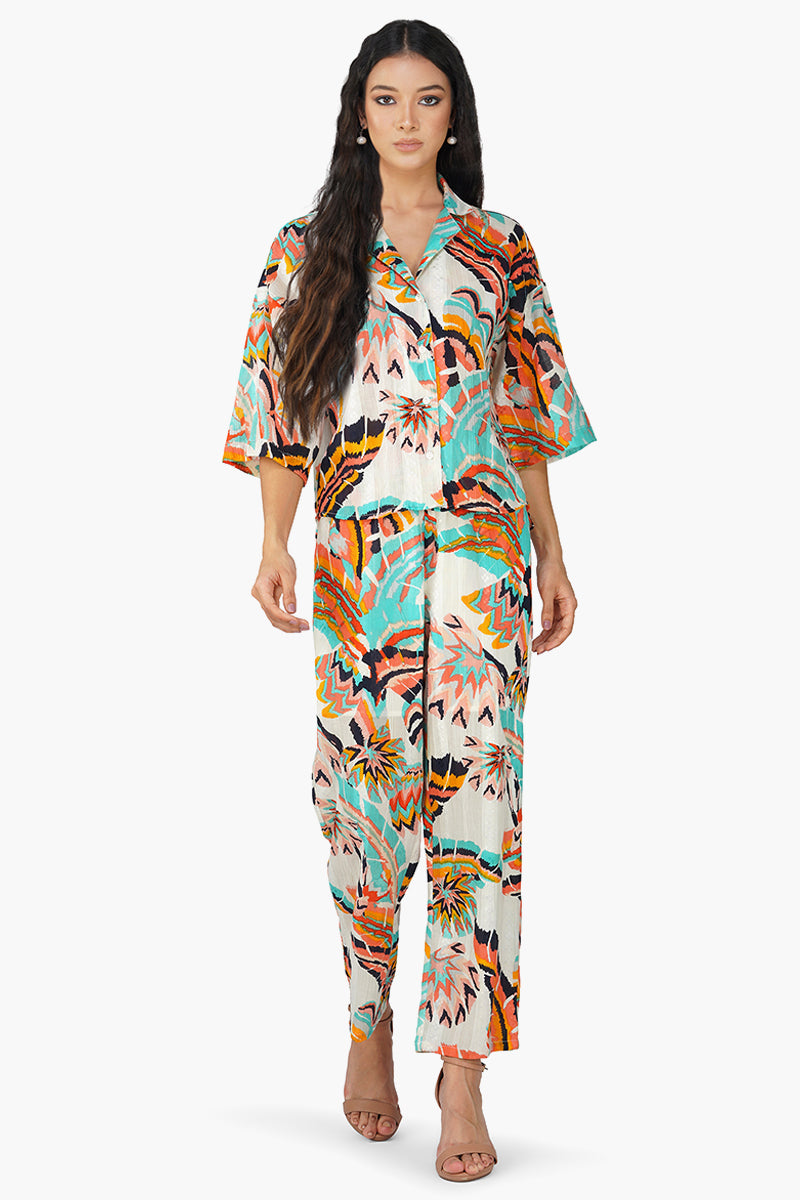 Hatch Floral Print Co-ord Set