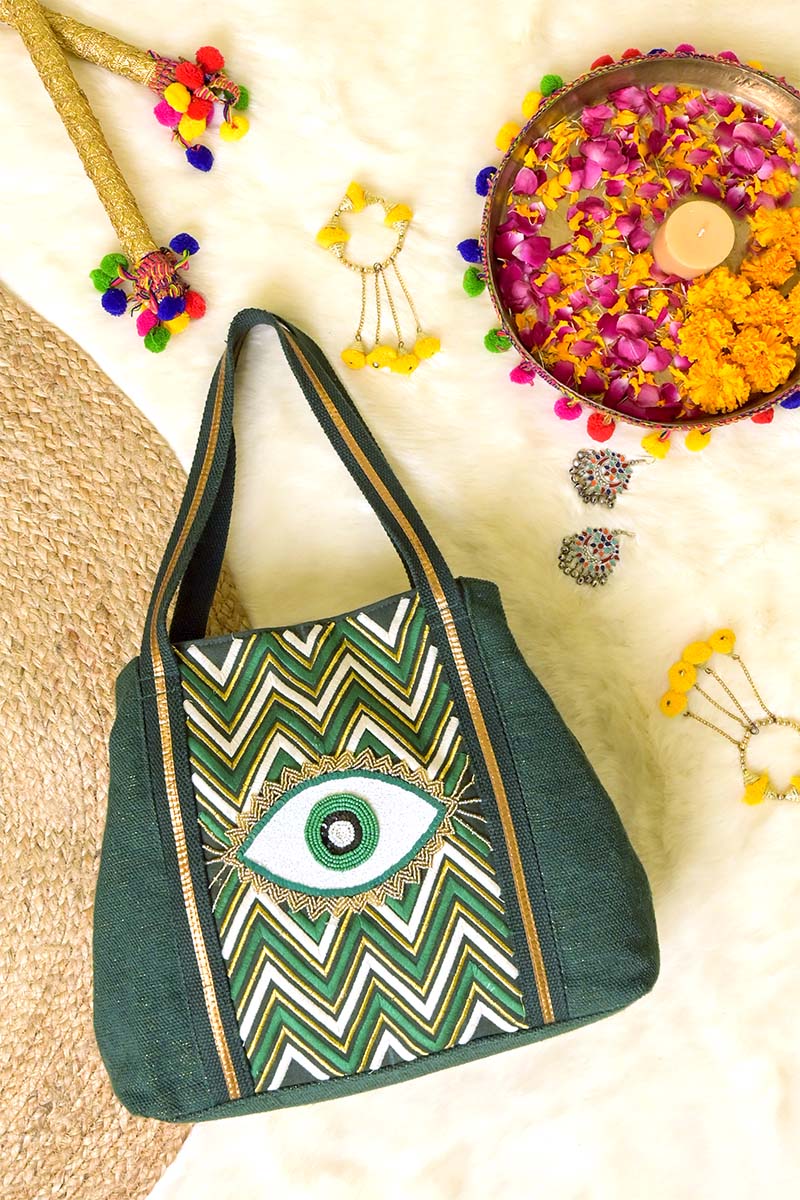 Castleton Green Evil Eye Tote Bag