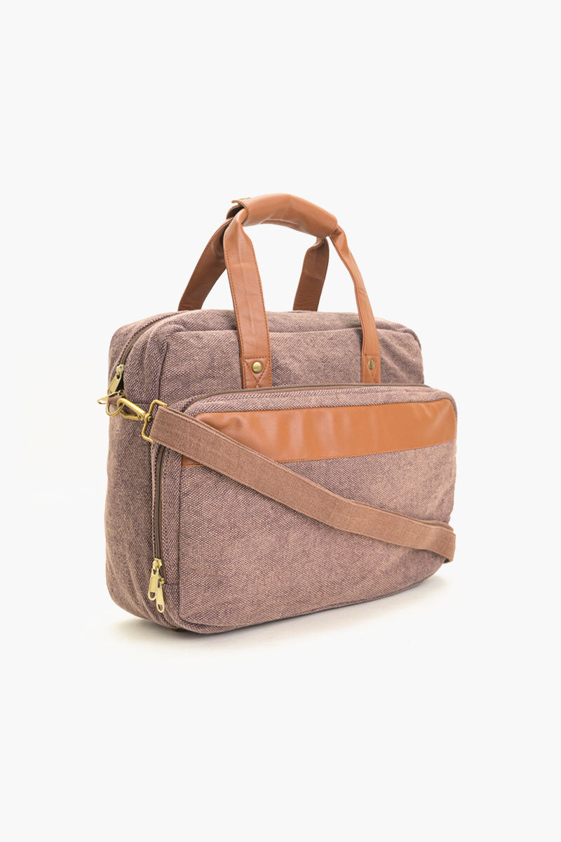 The Commuter Laptop Bag - Dusty Mauve