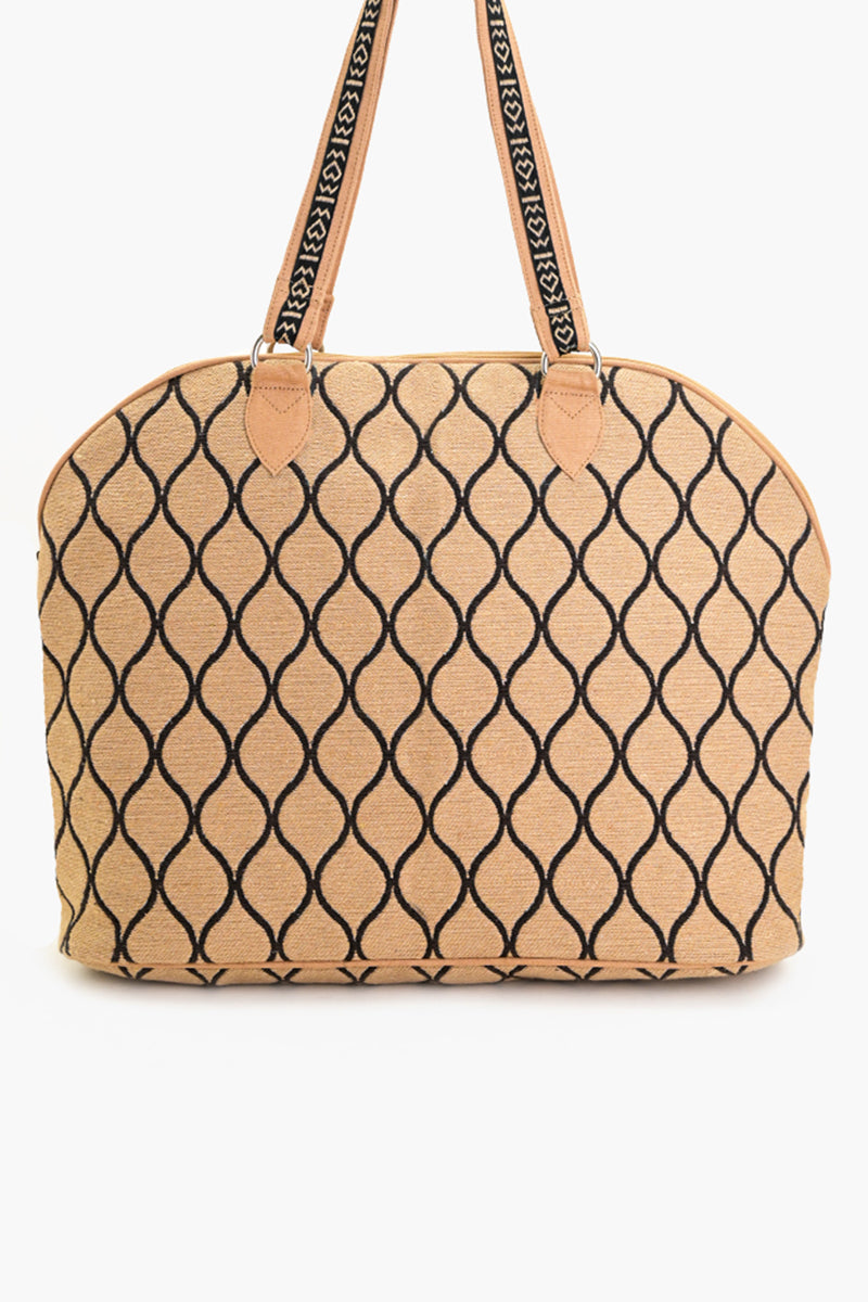 Geometric Jaal Weekender  - Beige