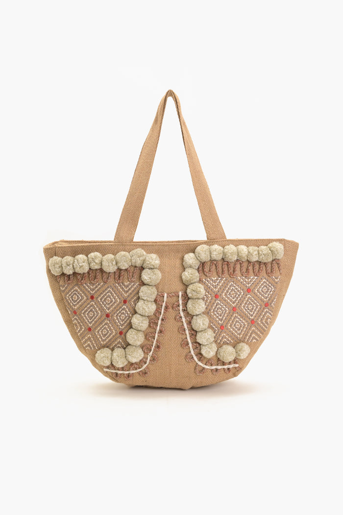 Beige Elegance Oversized Bag