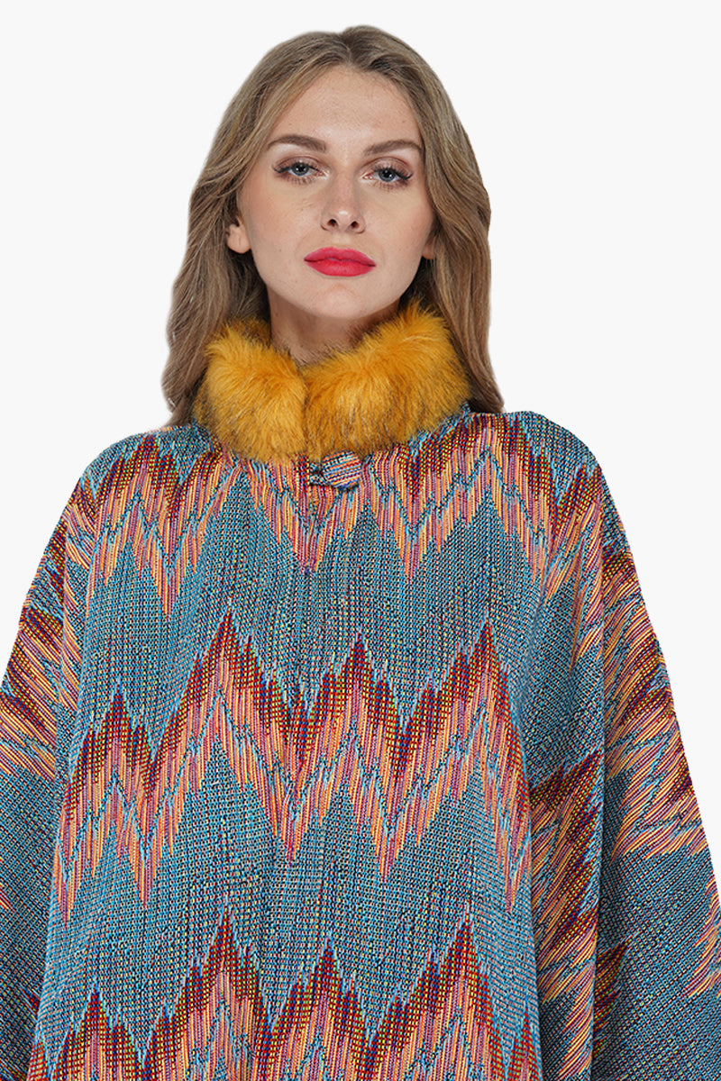 Winter Fur-Trimmed Short Cape