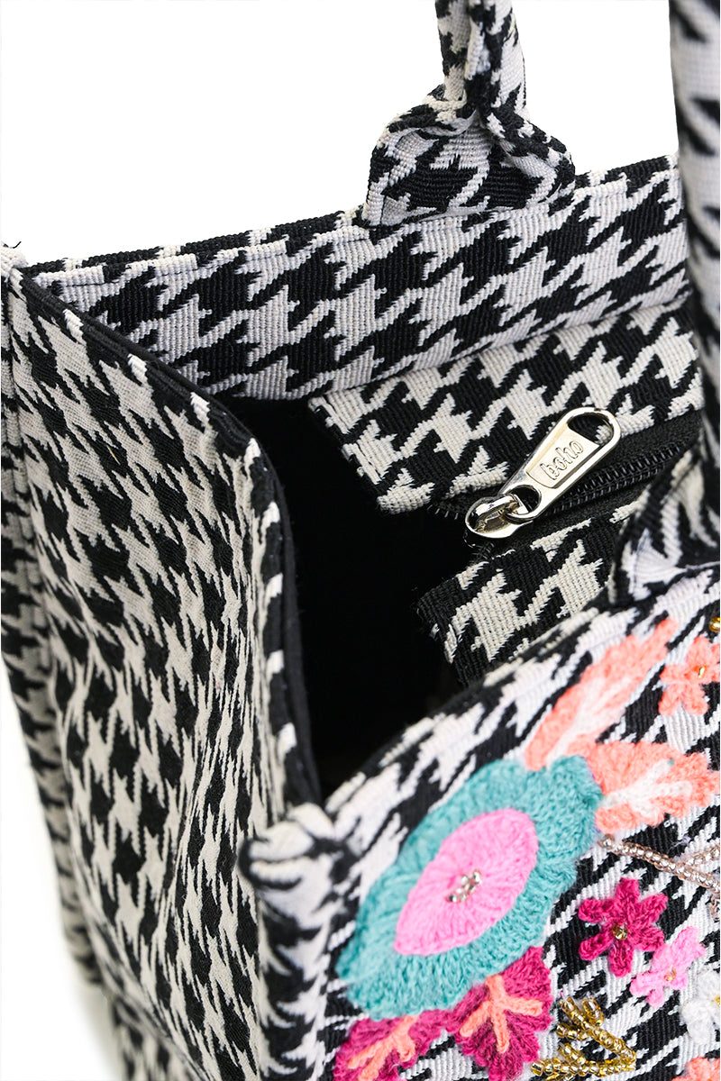 Houndstooth Chic Tote