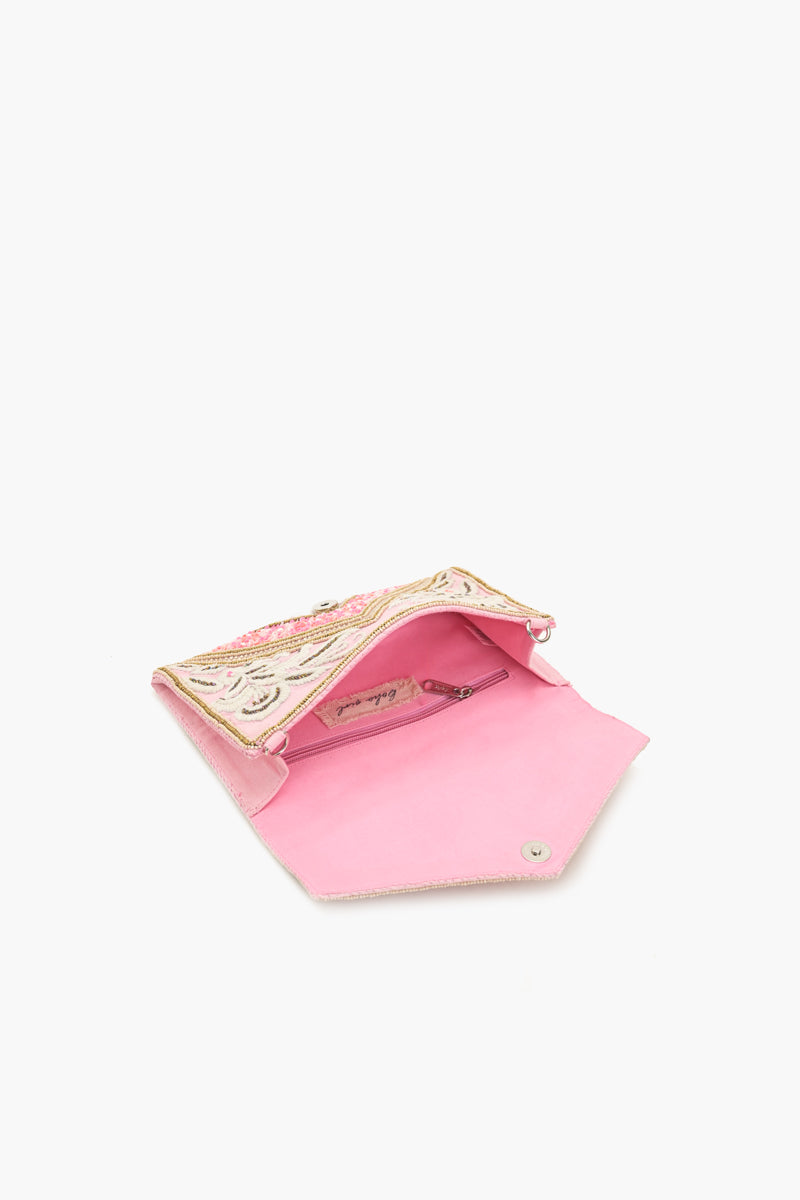 Pink Paradise Envelope Clutch