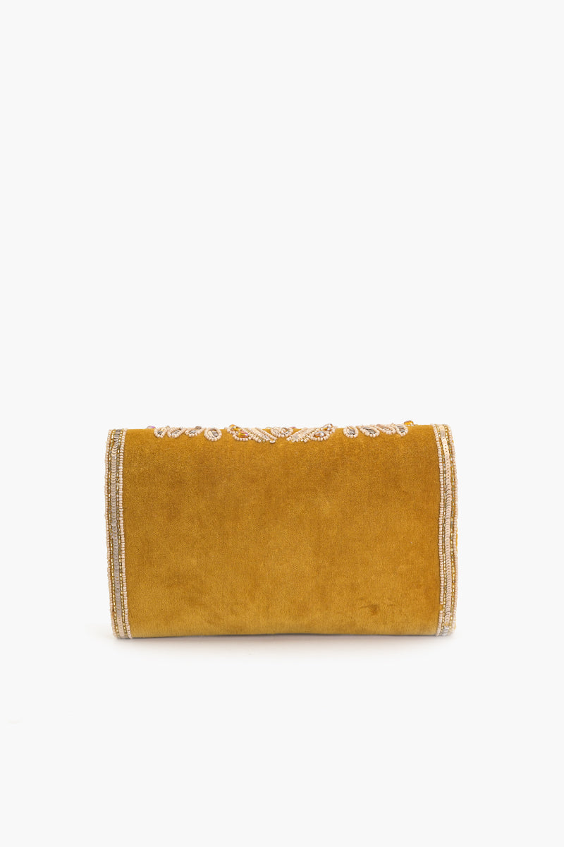 Regal Radiance Clutch-Musturd