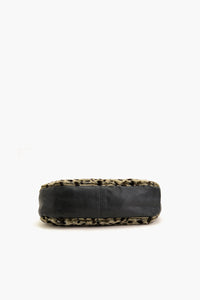 Leopard Print Shoulder Bag Black