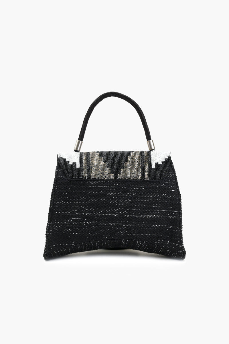 Geometric Marvels Crossbody- Black