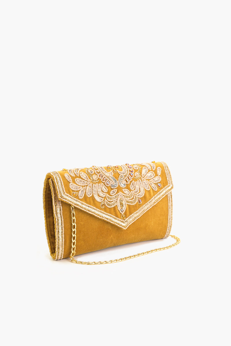 Regal Radiance Clutch-Musturd