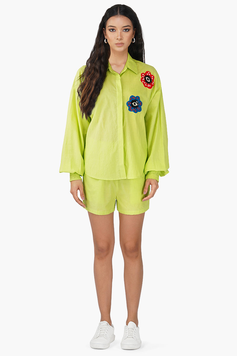 Lime Eye Co-ord Set