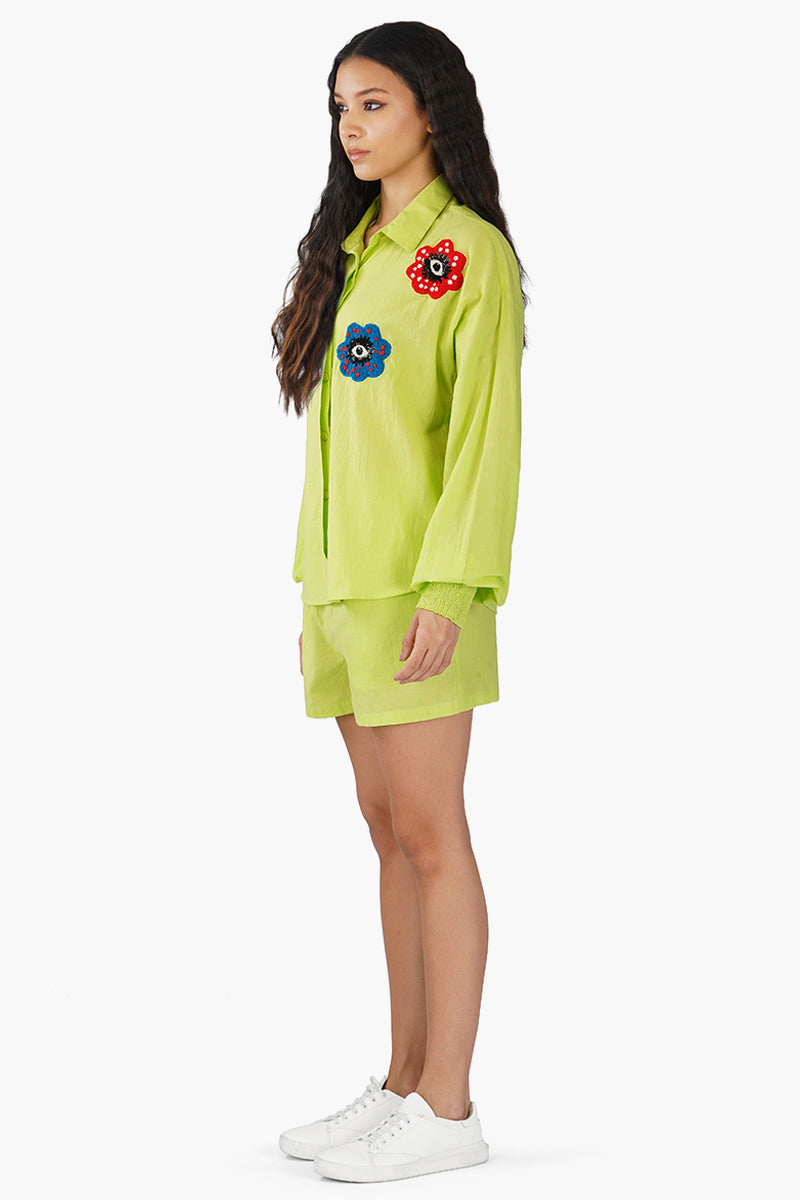 Lime Eye Co-ord Set