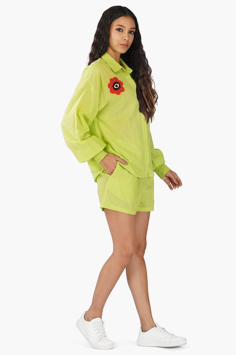 Lime Eye Co-ord Set