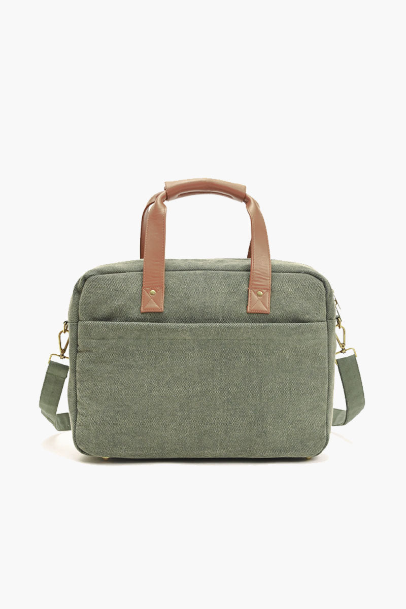 The Commuter Laptop Bag - Military Green