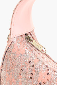 Moonlit Lace Handbag - Pink