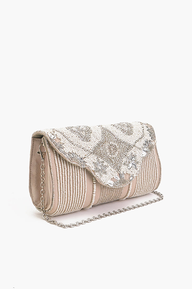 Silver Shimmer Diva Clutch