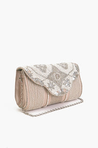 Silver Shimmer Diva Clutch