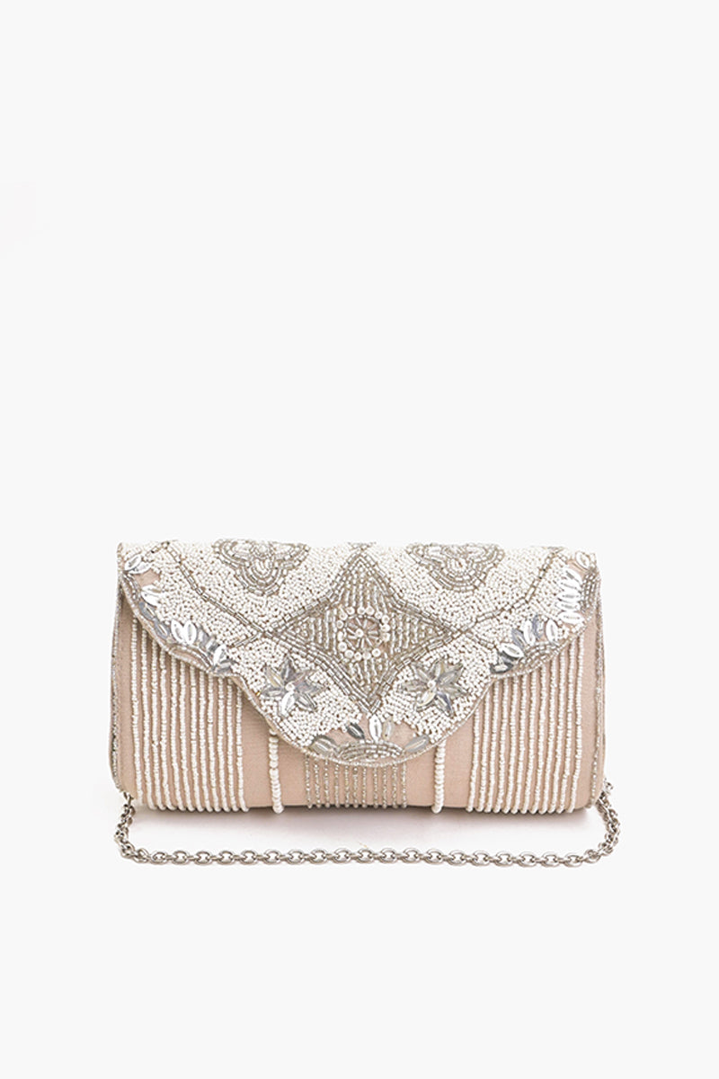 Silver Shimmer Diva Clutch