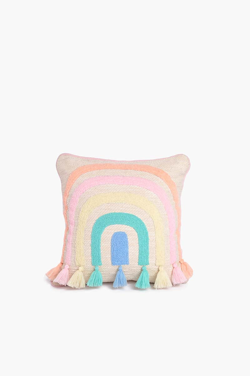 Whimsical Rainbow Cushion Cover