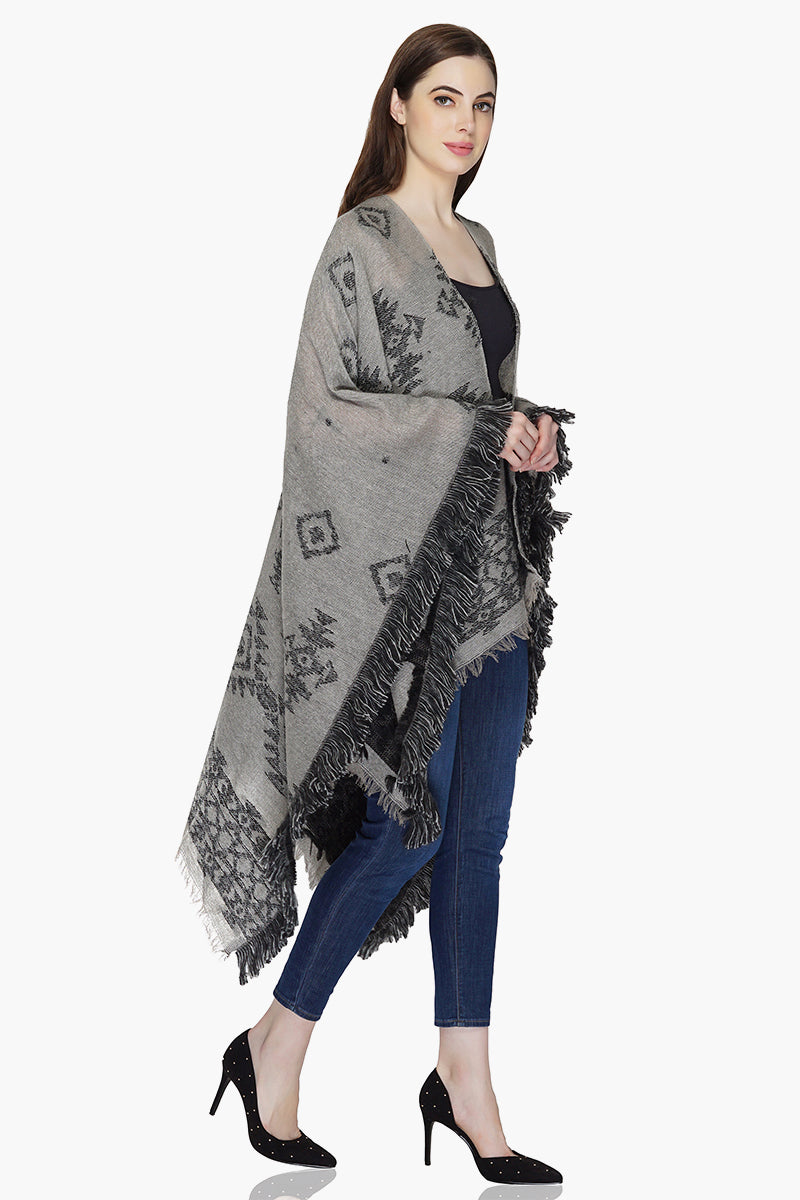 Tribal Luxe Open-Front Cape