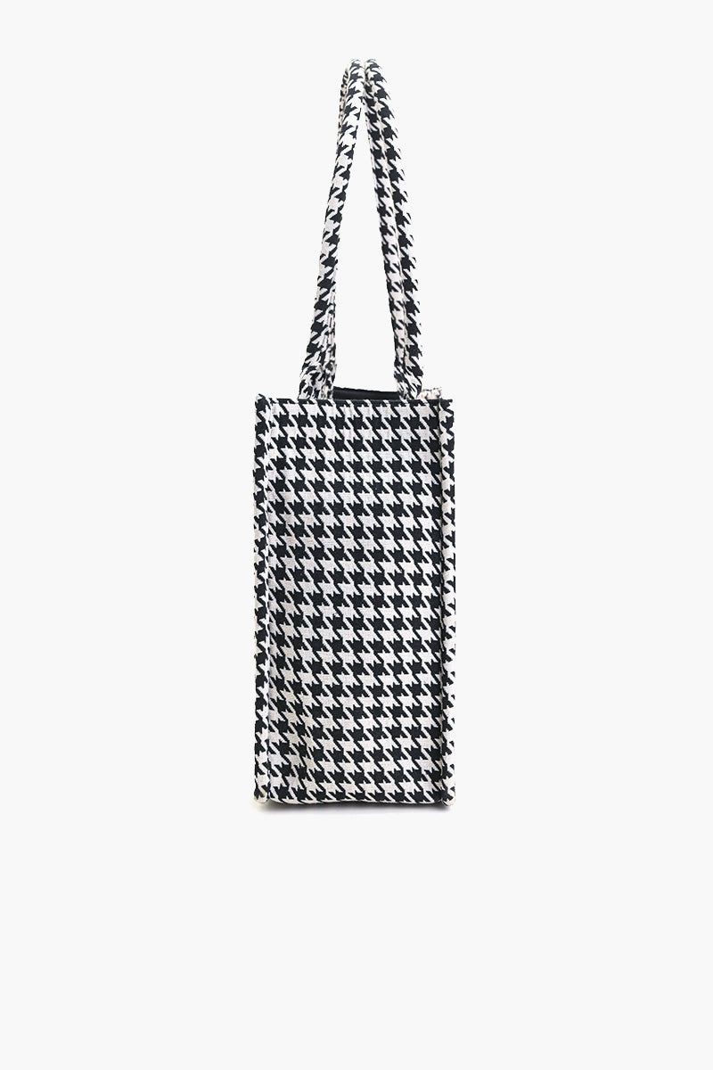 Houndstooth Chic Tote