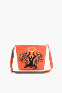 Orange Bliss Yoga Messenger Bag