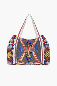 Colorful Hand Embellished Tote Bag