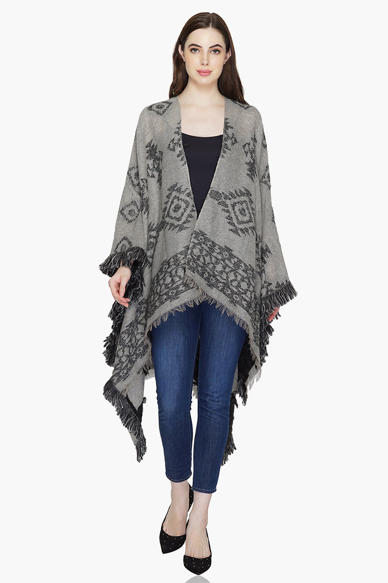 Tribal Luxe Open-Front Cape