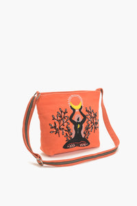 Orange Bliss Yoga Messenger Bag