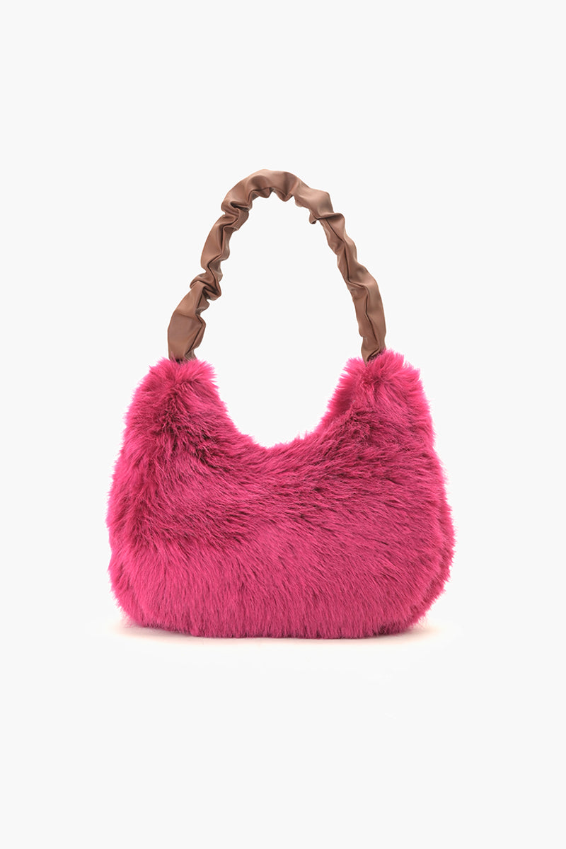 Frosted Fuchia Hobo Bag