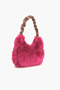 Frosted Fuchia Hobo Bag