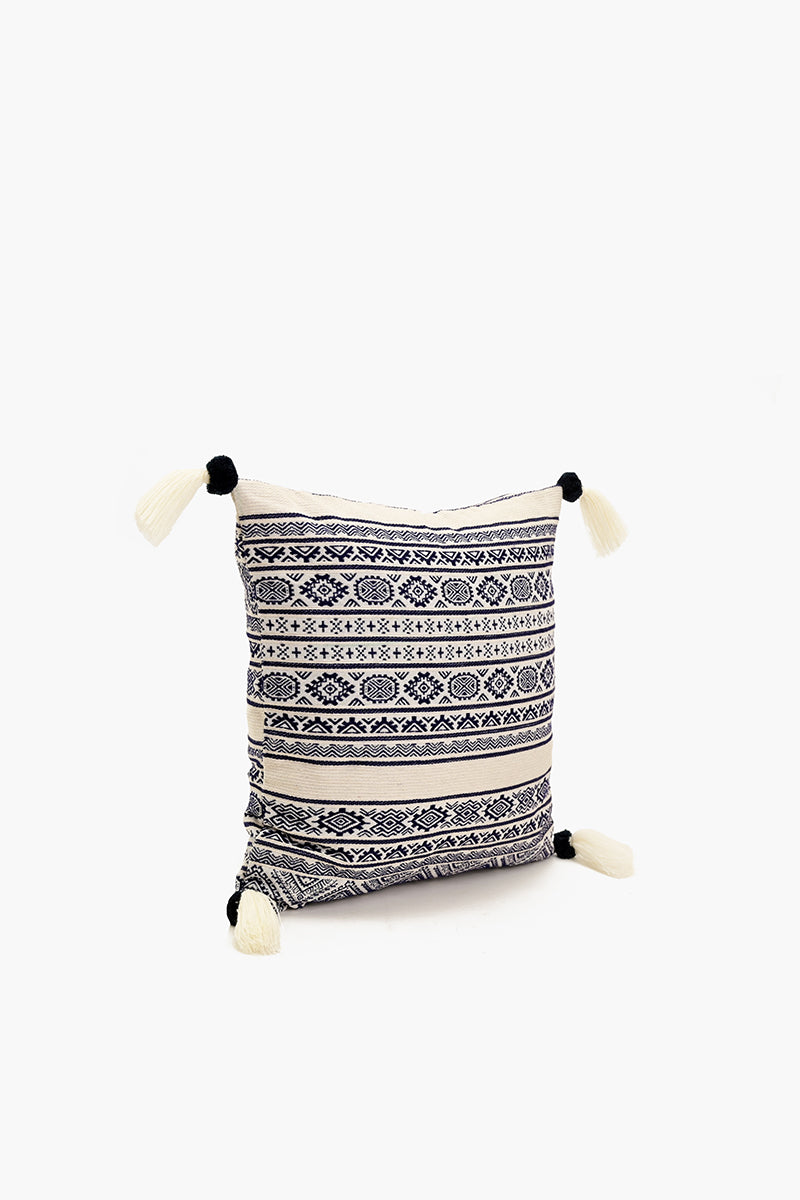 Indigo Ikat Cushion Cover