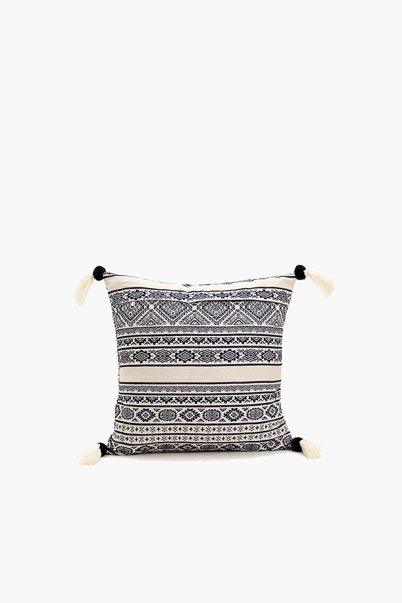 Indigo Ikat Cushion Cover