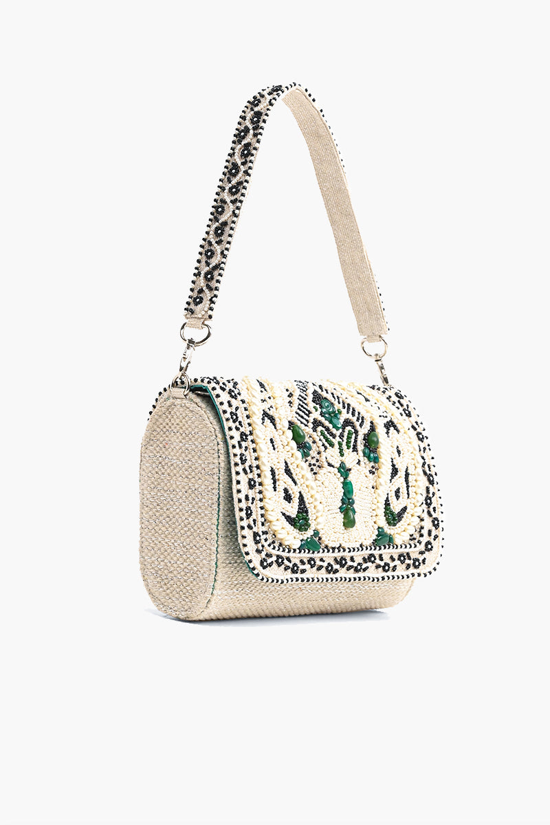 Emerald Elegance Shoulder Bag