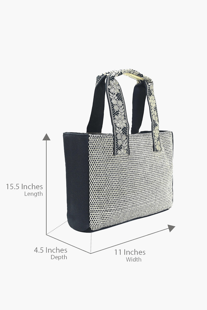 Chirpy Charcoal Festive Tote