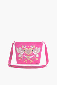 Rose Chic Embellished Messenger Bag