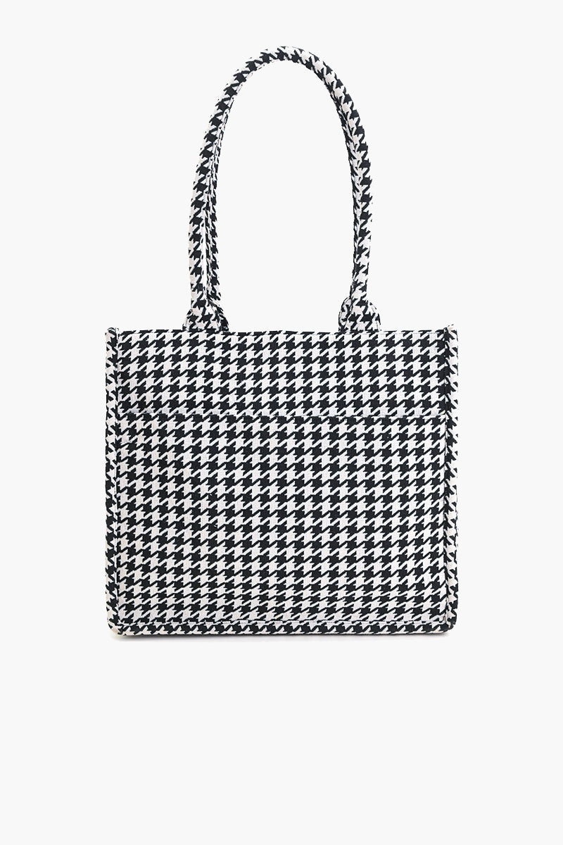 Houndstooth Chic Tote