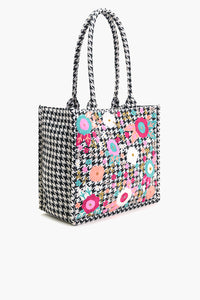 Houndstooth Chic Tote