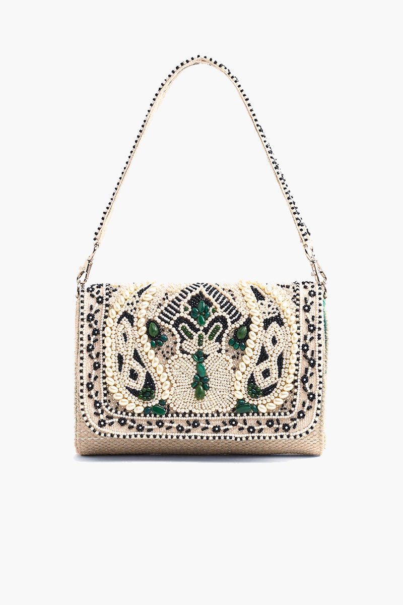 Emerald Elegance Shoulder Bag