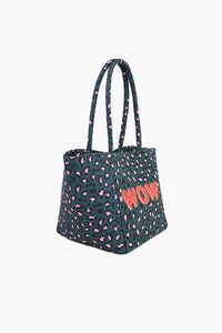 WOW Embellished Tote Bag