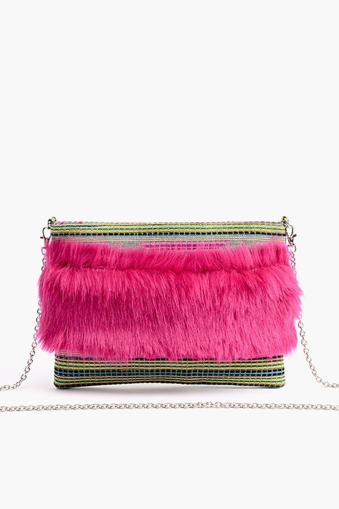 Pink Perfection Faux Fur Sling Bag