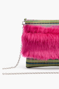 Pink Perfection Faux Fur Sling Bag